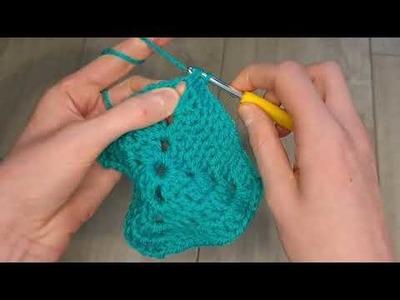 Make a solid granny square with me | start to finish process crochet tutorial in real time