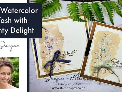 Quick and Easy Watercolor Wash with Dainty Delight!