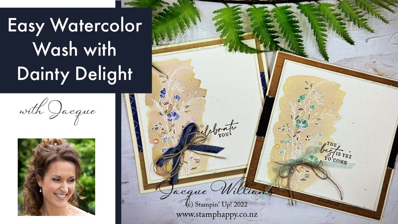 Quick and Easy Watercolor Wash with Dainty Delight!
