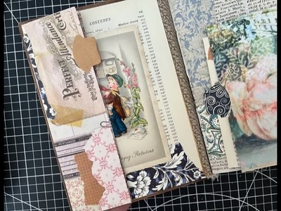 Revamping Pages in a Finished Journal - Updating the Inside Cover & Adding a Folded Tuck