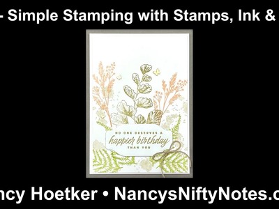 SIP   Simple Stamping with Stamps Ink & Paper