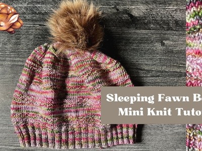 Sleeping Fawn Beanie Knit Mini Tutorial | Leither Collection Subscription Box