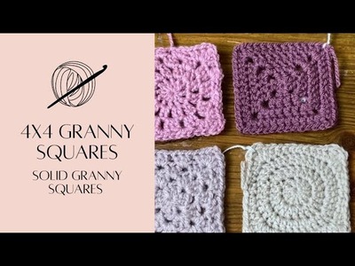 Solid Granny Square Crochet Tutorial