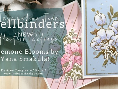 Spellbinders | Anemone Blooms | New Collection | Die Cutting and Foiling (Card Making Tutorial)
