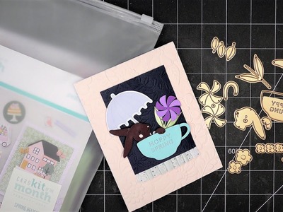 Spellbinders February 2023 Card Kit and "Spring Tea" Add-On Tutorial! So Cute & Sweet!