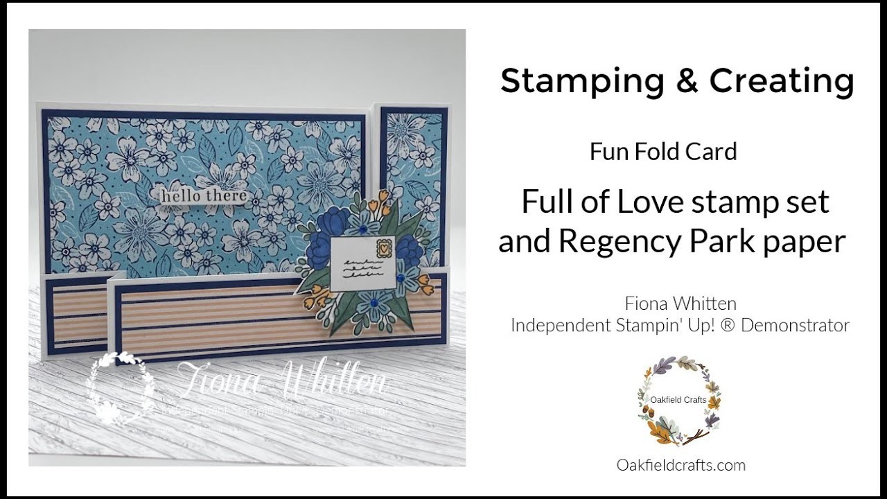 Stamping & Creating a sweet and simple fun fold card