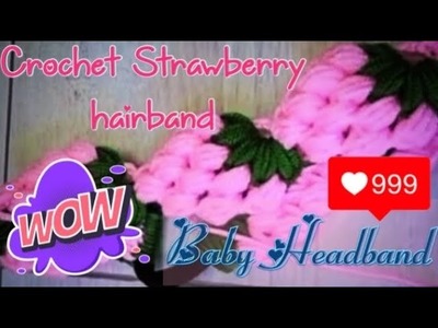 Strawberry Hairband How to Make A Crochet Headband
