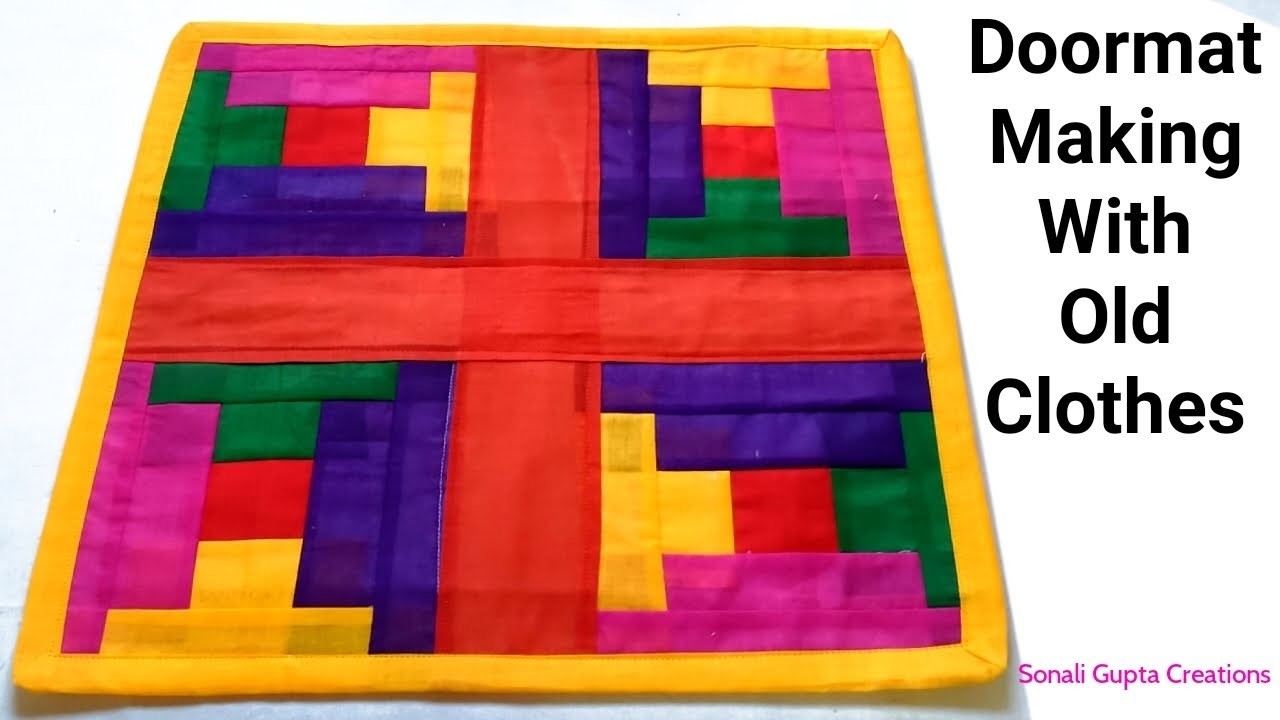 Super Easy Doormat Idea.DIY Doormat.Paydan Banane Ka Tarika.Doormat Making At Home With Old Clothes