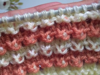 Very easy knitting patterns #040 for beginners ||My little skills