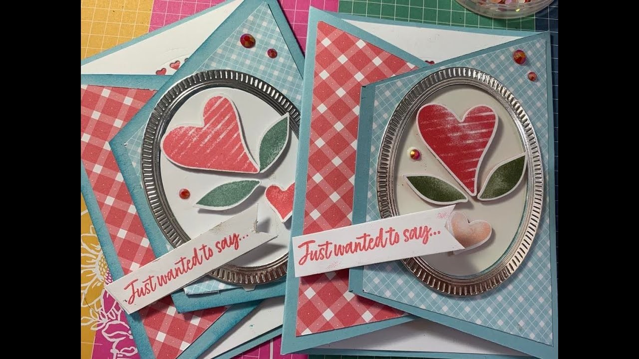 WAIT! Valentine's was YESTERDAY??  Stampin' Up! Country Bouquet Bundle Angled Gatefold Card!