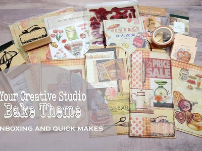 Your Creative Studio - Bake Theme - Unboxing and Quick Makes