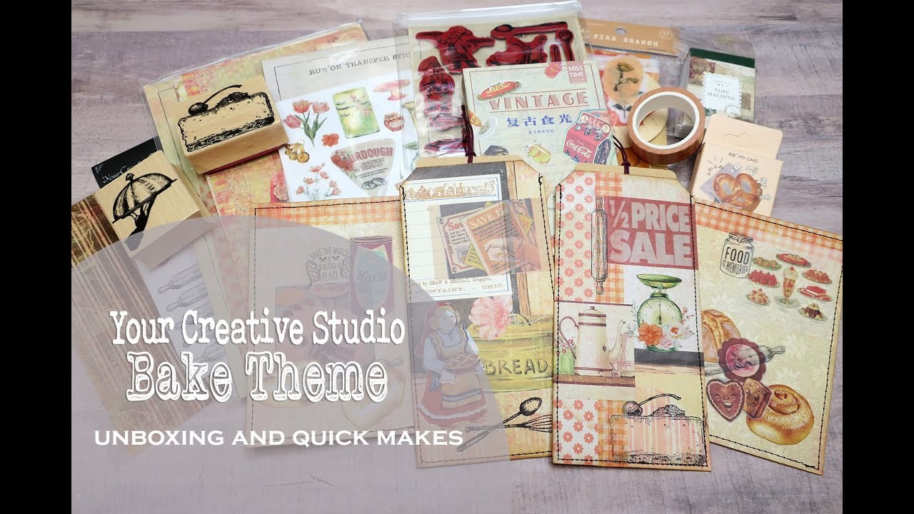 Your Creative Studio - Bake Theme - Unboxing and Quick Makes