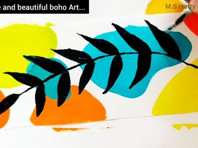 3 beautiful boho art painting.Bohoart.Beautiful bookmarks.Simple painting.boho painting.painting.DIY