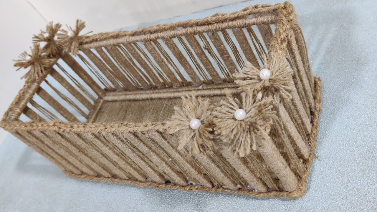 370. Jute Craft | Easy Jute Box