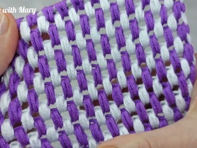 Amazing ???? ???? tunisian stitch Very Easy for making soft blankets #tunisiancrochet #pattern