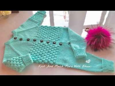Baby Romper | Jumpsuit | Onesie| Allover Knitting Pattern | Hand Knitted | Bunai