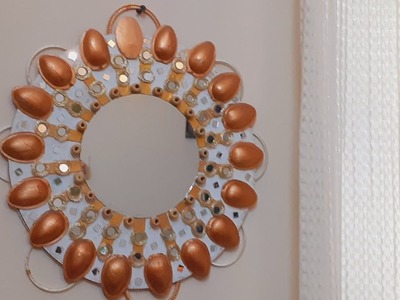 Beautiful decorative wall mirror from scratch #diy easy wall mirror