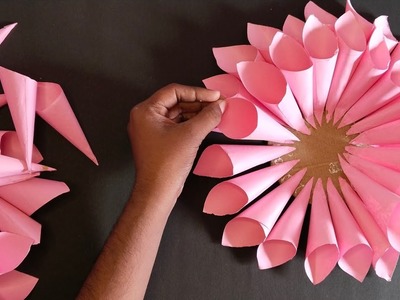 Beautiful Flower Wall Hanging.Paper craft for home decoration.paper wall hanging.DIY Wall Decor