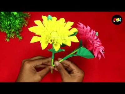 Best and Beautiful Paper Flowers | Paper Craft | DIY Flowers | Home Decor | Flower Making with Paper