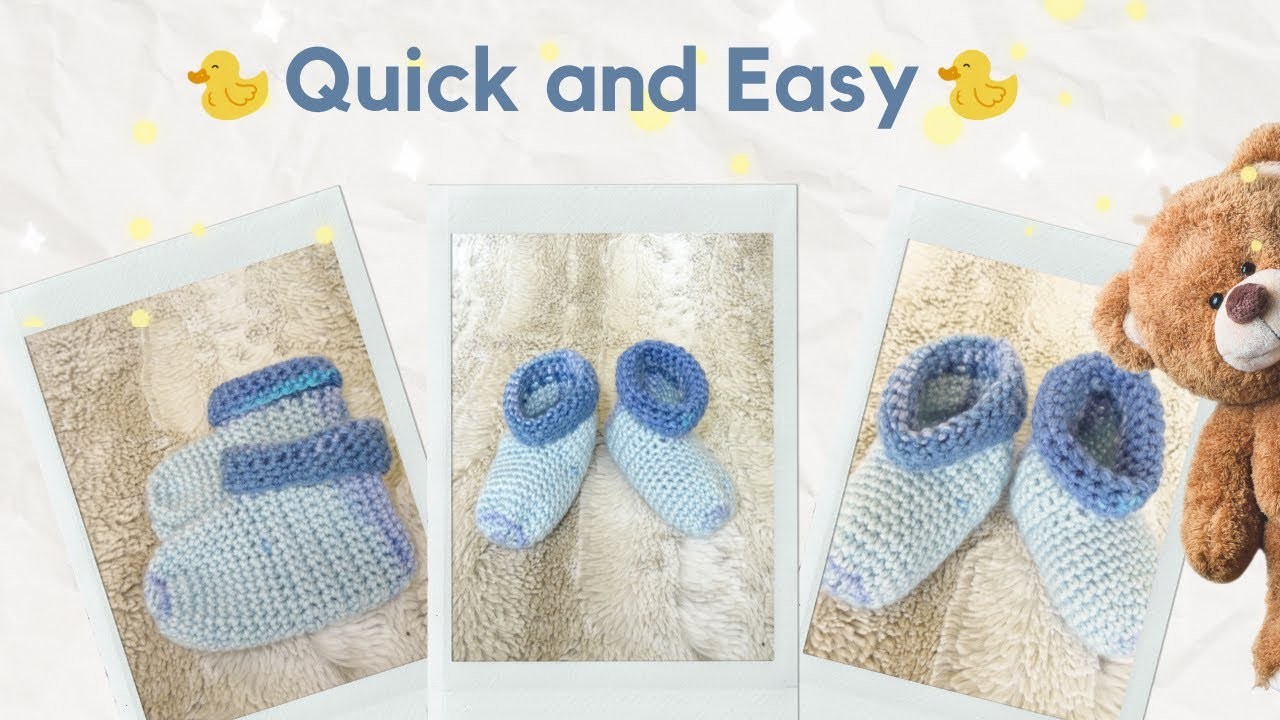 Crochet Baby Booties | Easy Tutorial