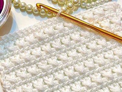 CROCHET GRANNY STRIPE TUTORIAL.Only 1 row of Easy Crochet Stitch pattern