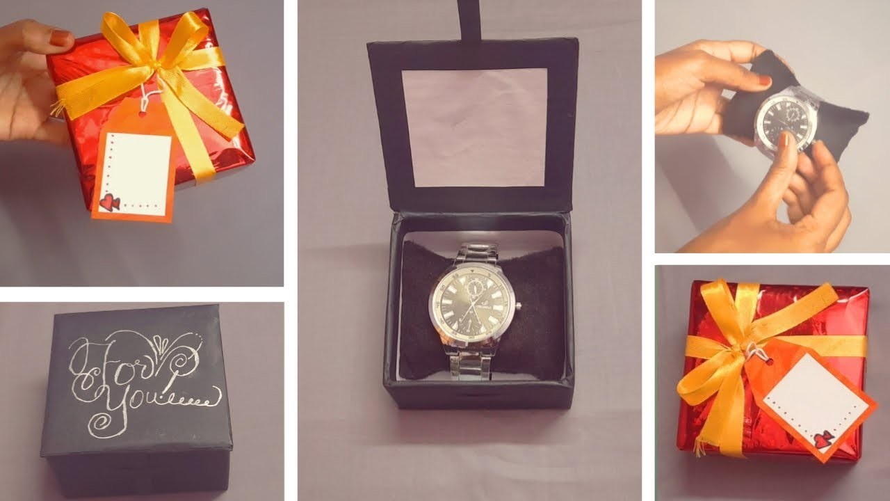 DIY Cardboard Watch Box| How to make Watch Gift Box| DIY Cardboard Gift Box