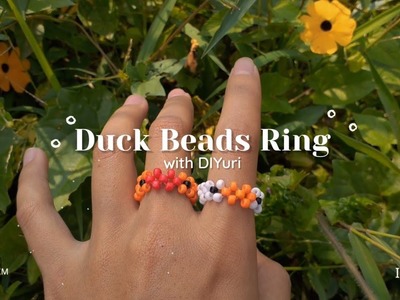 [DIY] Duck Beads Ring Making Tutorial |Beads Jewelry | Beads Aesthetic | Cincin lucu | Easy Tutorial