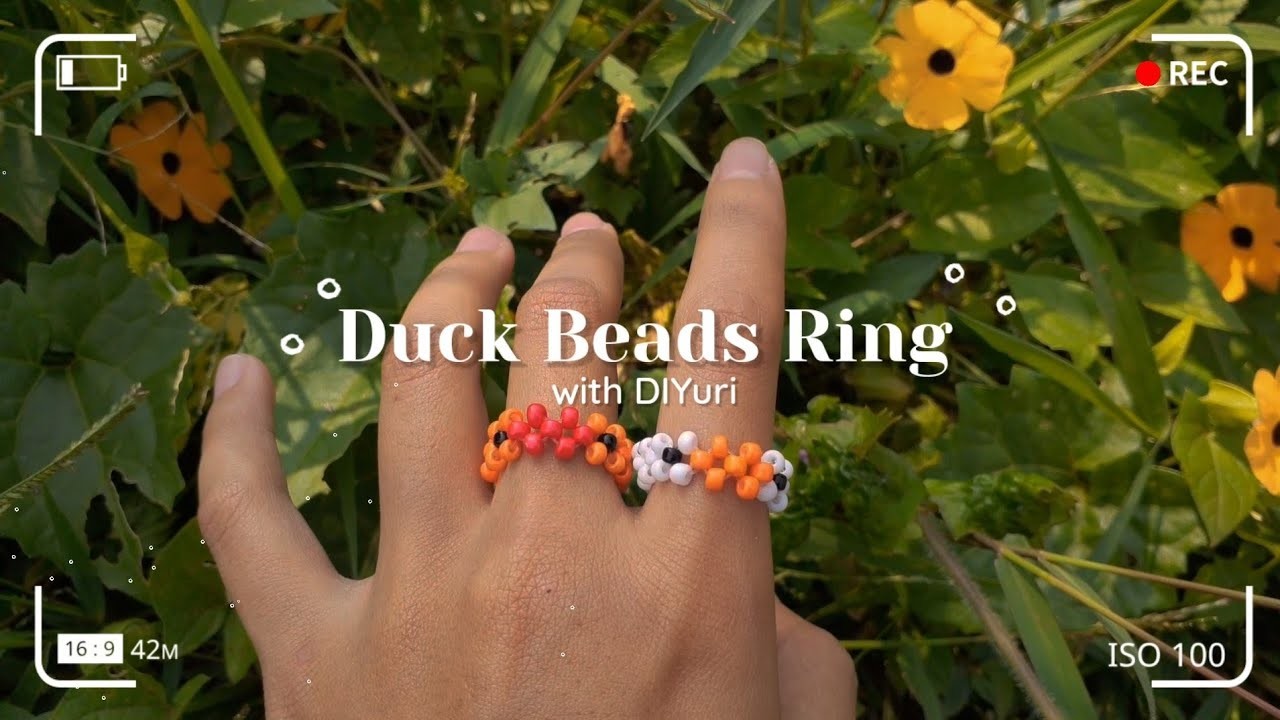 [DIY] Duck Beads Ring Making Tutorial |Beads Jewelry | Beads Aesthetic | Cincin lucu | Easy Tutorial