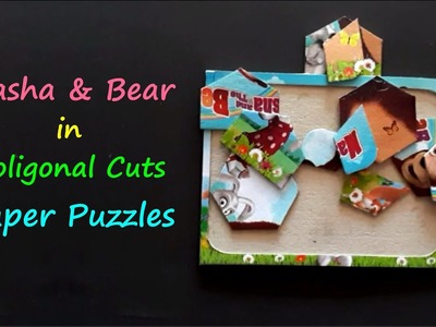 DIY - Make a Simple Paper Puzzles with Poligonal Cuts