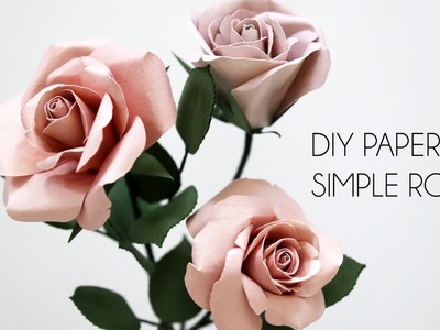 DIY Paper Rose Easy and Simple Perfect For Valentines Day