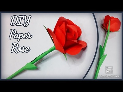 DIY Paper Rose || How to make a Perfect & Easy Paper Rose