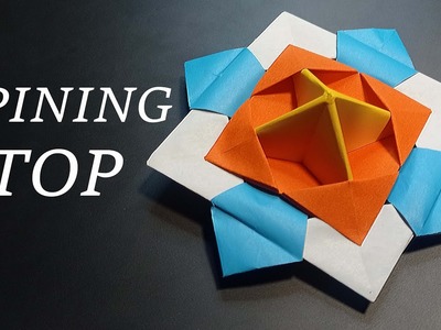 DIY - Paper spinning top - origami spinning toy.