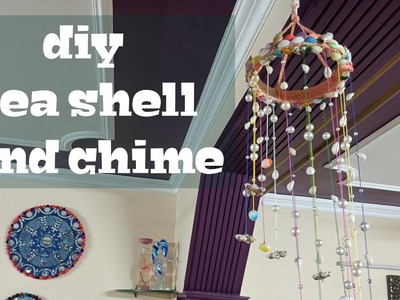 Diy sea shell wind chime,wind chime,do it yourself,wind chimes
