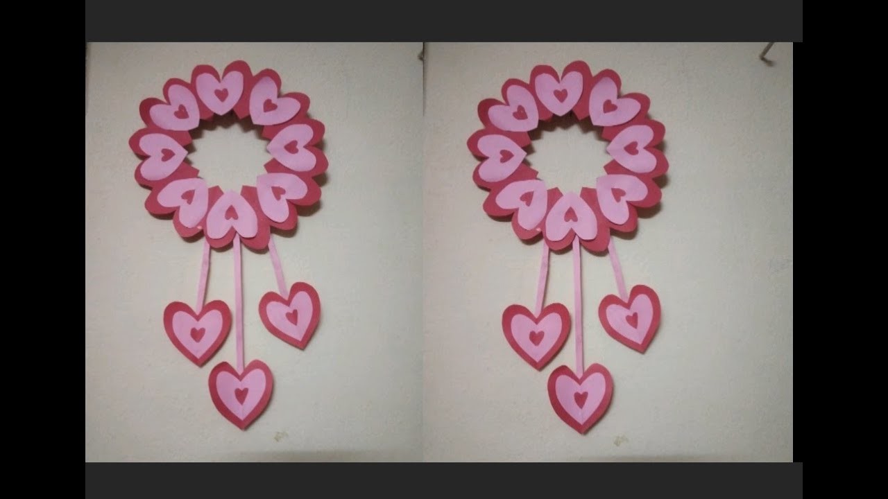 DIY wall hanging craft.paper craft.