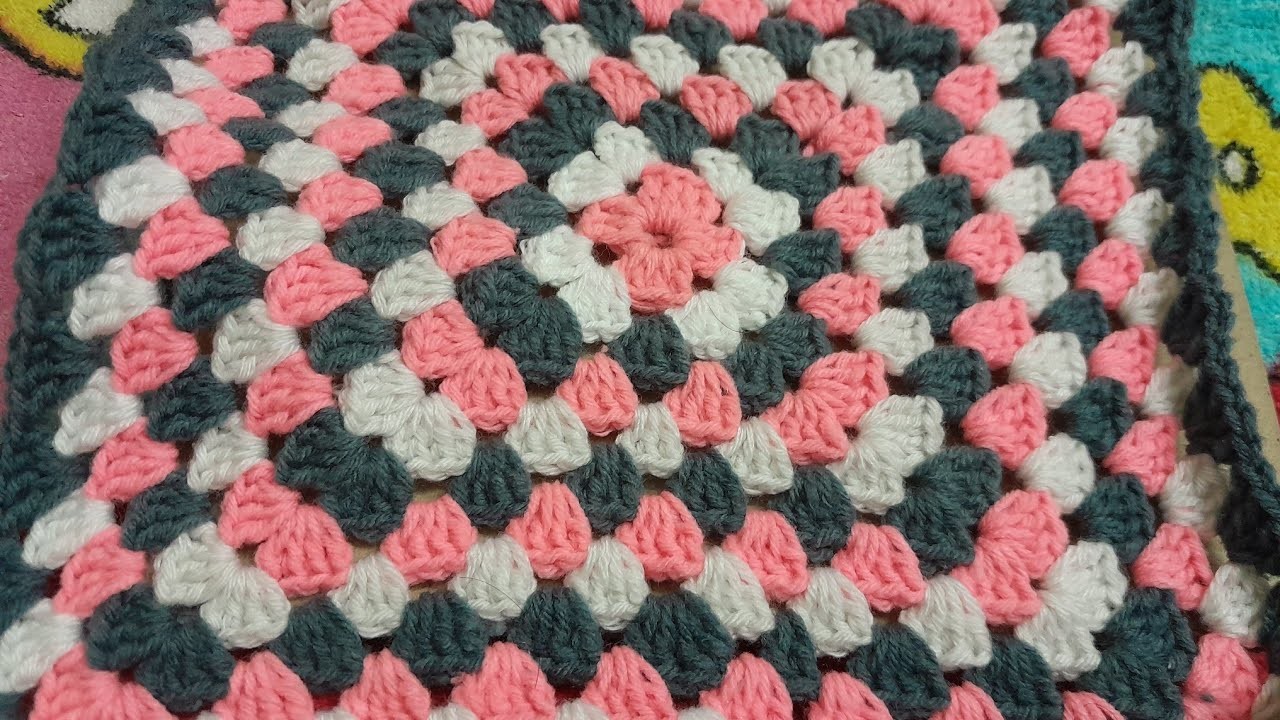 Easy and beautiful crochet tablemat.tablecloth design with granny square pattern || @funknitting