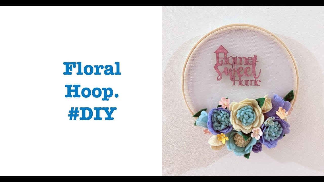 Easy home decor floral hoop |DIY flowers |Home decor idea |@annzcreations