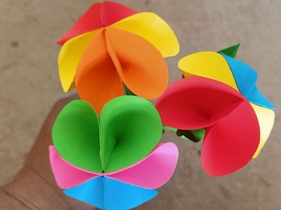 Easy to make beautiful flower from paper.DIY Githa