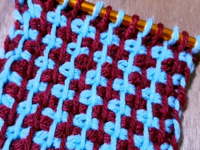 Highly stylish and easy tunisian crochet pattern