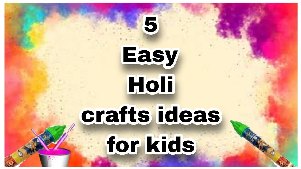 Holi craft ideas 2023.Holi Paper crafts ideas for kids.Holi craft ideas