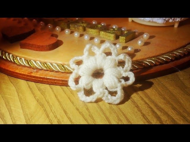 How to crochet a simple flower. An easy way for beginners