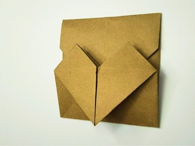 How to make a Heart origami envelope. Easy Origami Paper Crafts
