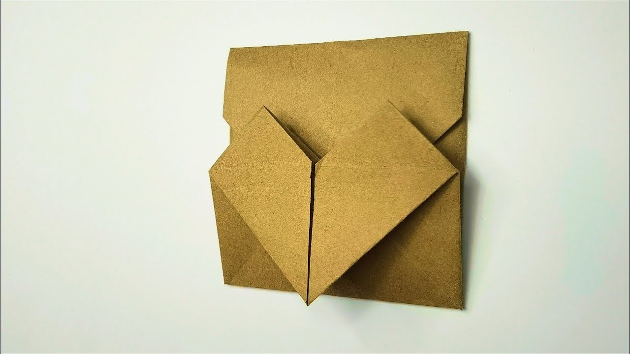 How to make a Heart origami envelope. Easy Origami Paper Crafts
