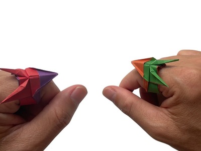 How to make an easy cool paper Dragon Ring