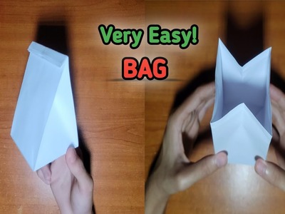How To Make An Origami Paper Gift Bag | Origami Paper Bag @EasyOrigamiBR