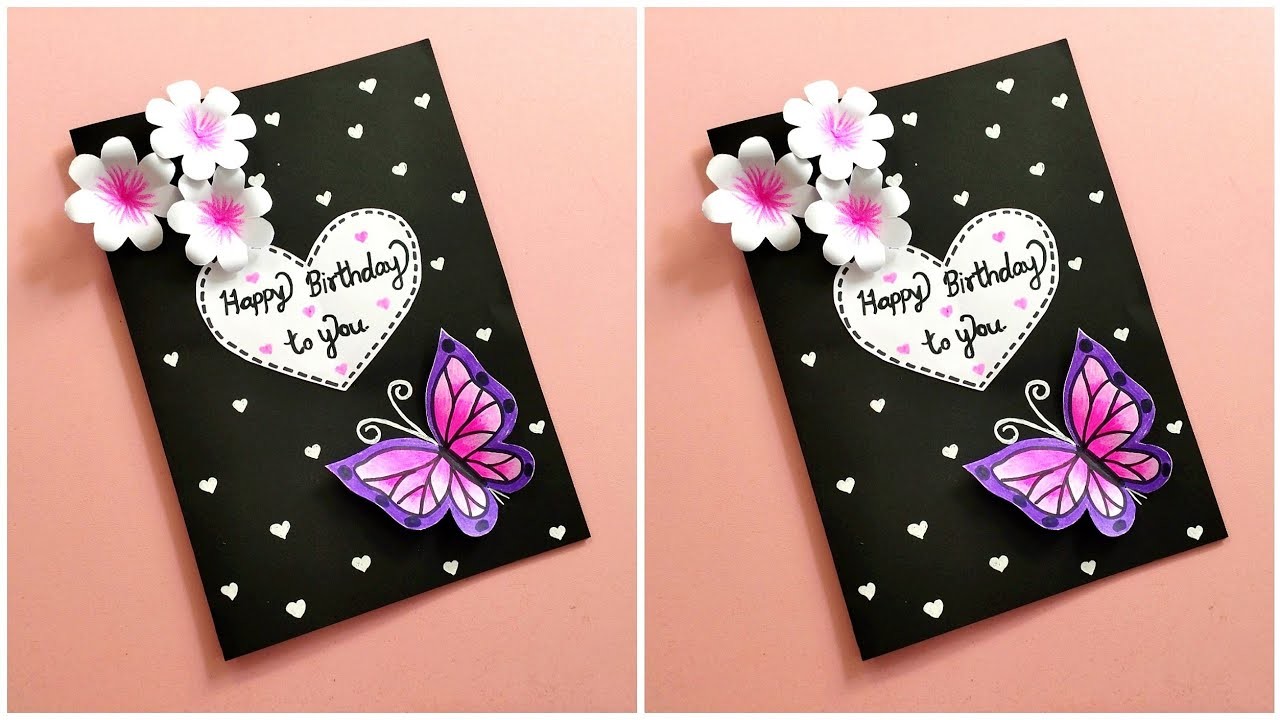 How To Make Birthday greeting Card. Handmade Birthday Card. Birthday Card Making ????????????