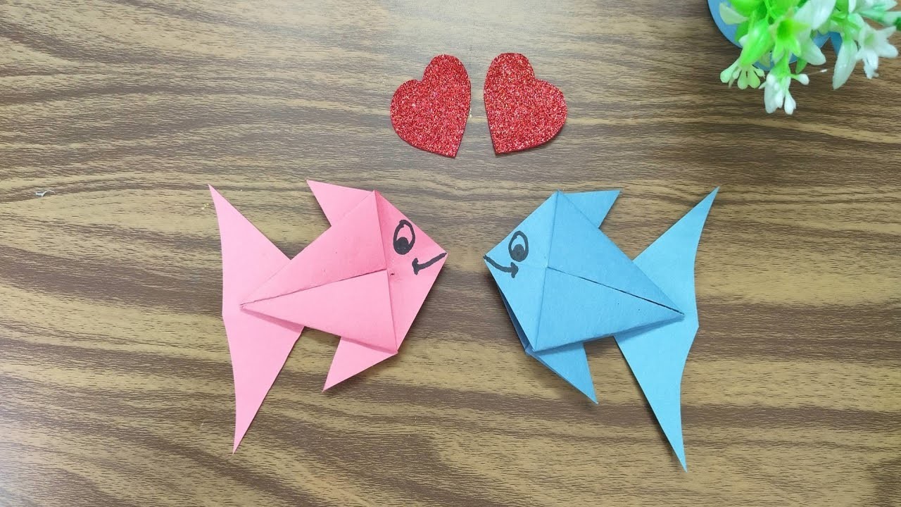 How to make easy paper fish for kids | easy paper craft for kids | kids craft | diy craft ideas |