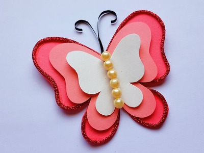 How to make paper butterfly | paper craft ideas | paper butterfly | Easy butterfly ideas | butterfly