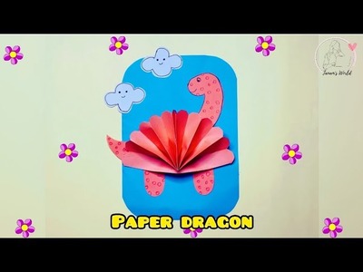 How To Make Paper Dragon.Easy Crafts.Step-By-Step Tutorials.Nursery Craft Ideas.4K |Tanam's World|