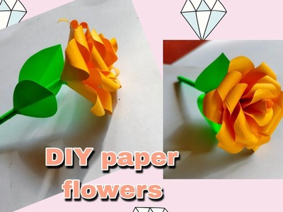 How to make realistic flowers ll paper flowers making ll DIY paper flowers ll  @snartidea