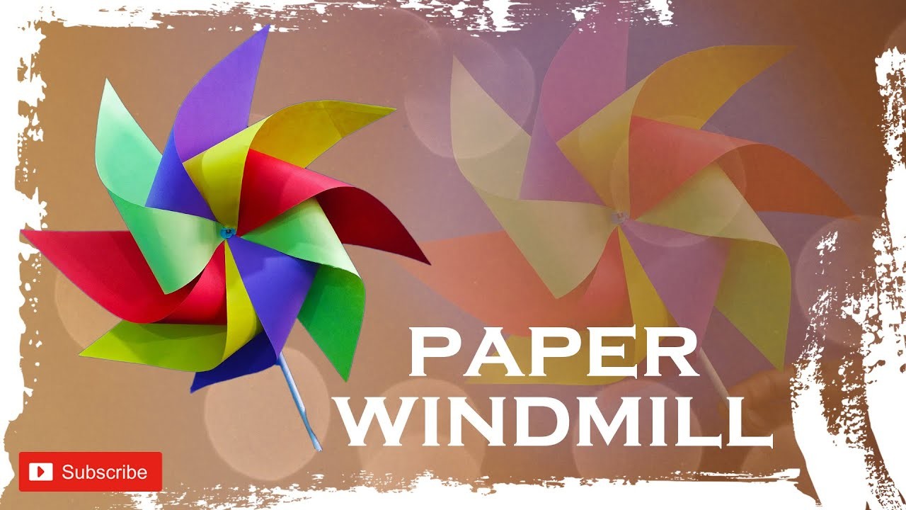 How To Make Windmill That Spin | Origami Pinwheel | Paper Windmill | Diy Paper Fan